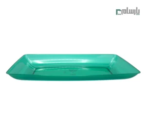 دیس یکبار مصرف الماس مدل رین بوو بزرگ سبز-🍽️ دیس رینبوو بزرگ سبز | طراحی جذاب و مقاوم