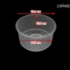 سطل ماکروویوی گرد 500 سی سی شفاف-ابعاد