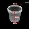 سطل ماکروویوی گرد 1000 سی سی شفاف-ابعاد