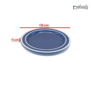 بشقاب الماس رین بوو سایز کوچک آبی و سفید-ابعاد