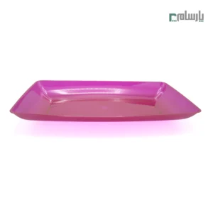 دیس یکبار مصرف الماس مدل رین بوو بزرگ سرخ آبی-🍽️ دیس الماس رینبوو بزرگ سرخآبی | لوکس و مقاوم