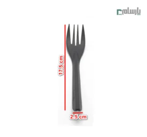 چنگال یکبار مصرف میلان مشکی-ابعاد
