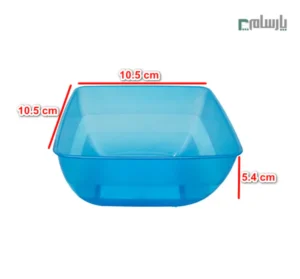 کاسه الماس مدل رین بوو کوچک 400 سی سی- آبی-ابعاد