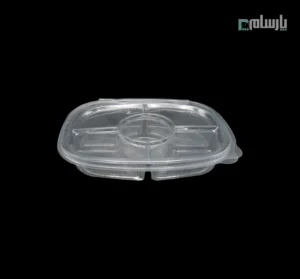 ظرف یکبار مصرف دلی رویال 5 خانه-پت-🍱 ظرف دلی رویال ۵ خانه پت | طراحی جذاب و کاربردی