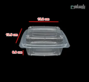 ظرف یکبار مصرف رویال باکس بلند-پت-ابعاد