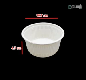 کاسه یکبار مصرف گیاهی خورشتی ۲۸۰ سی سی آملون-🥣 کاسه یکبار مصرف گیاهی 280 سی سی آملون | کیفیت بالا ⭐ قیمت مناسب-ابعاد