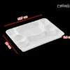 ظرف یکبار مصرف گیاهی شش خانه کبابی فانتزی آملون-ابعاد