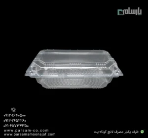 ظرف یکبار مصرف لانچ کوتاه-پت-زاویه دیگر