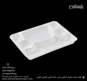 ظرف یکبار مصرف گیاهی شش خانه کبابی فانتزی آملون-زاویه دیگر