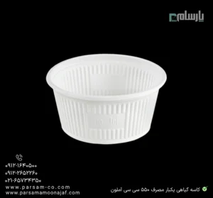 کاسه گیاهی یکبار مصرف خورشتی ۵۵۰ سی سی آملون-زاویه دیگر
