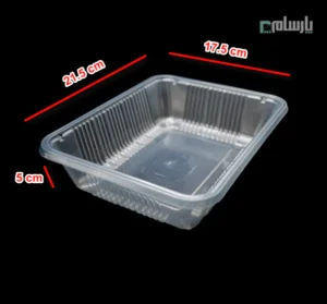 جاگوشتی یکبار مصرف شفاف ابعاد 5×17.5×21.5-ابعاد