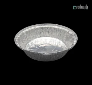 ظرف یکبار مصرف آلومینیومی خورشتی گرد کد ۵۰۰-🥘 ظرف خورشتی گرد آلومینیومی کد 500 🍛 مخصوص خورشت و خوراک