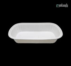 ظرف یکبار مصرف تک خانه گیاهی آملون-🥗 ظرف یکبار مصرف تک خانه گیاهی آملون | مناسب غذا 🍛 خرید آسان 🛒