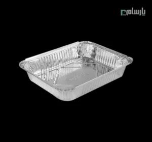 ظرف یکبار مصرف آلومینیوم پنج پرسی پارسه کد 120