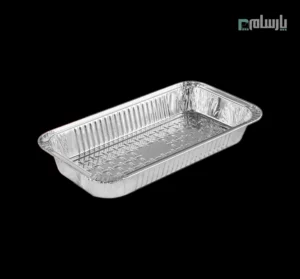 ظرف یکبار مصرف آلومینیوم کبابی پارسه کد 250