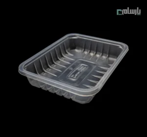 جا گوشتی یکبار مصرف پلی پرو شفاف ابعاد 4.5×16.5×22