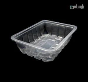 ظرف گوشت یکبار مصرف شفاف ابعاد 6×17×22