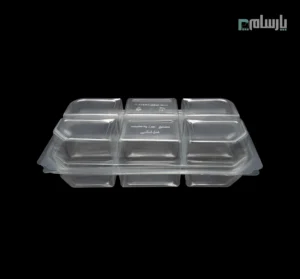 ظرف رولتی 6 خانه یکبار مصرف-پت