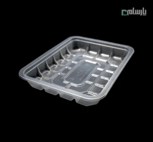ظرف شفاف بسته بندی گوشت ابعاد 3×17×22