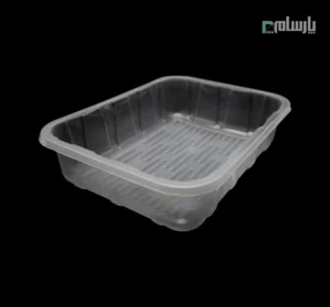ظرف پروتئینی شفاف یکبار مصرف ابعاد 7.5×24×31