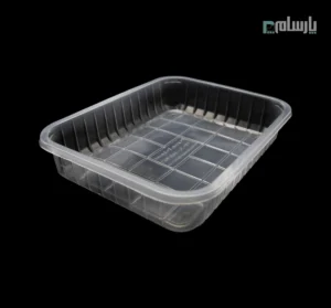 ظرف یکبار مصرف شفاف پروتئینی ابعاد 6×24.5×30