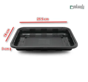 جا گوشتی پت مشکی ابعاد 3×18×25.5-ابعاد