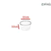 ظرف یکبار مصرف مایکروویو سس 45 سی سی شفاف-ابعاد