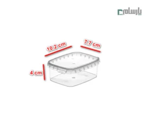 ظرف یکبار مصرف مایکروویو ۲۴۰ سی سی-ابعاد