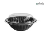 ظرف یکبار مصرف مشکی سالاد کد FT151 مهرپارسا با درب ساده – 🥡 ظرف مشکی سالاد FT151 مهرپارسا | مقاوم و مناسب بسته‌بندی سالاد
