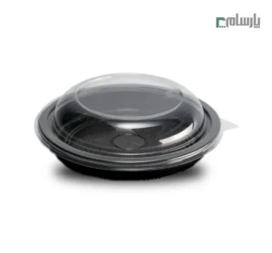 ظرف یکبار مصرف مشکی سالاد مهرپارسا کد FT100