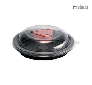 ظرف یکبار مصرف مشکی کد FT100 مهرپارسا با درب سس کاپ – 🥡 ظرف مشکی FT100 مهرپارسا | مقاوم، بهداشتی و مناسب بستهبندی غذا