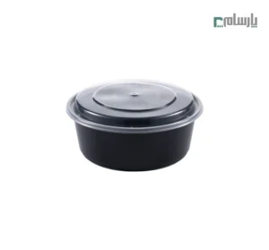ظرف یکبار مصرف هات دليوري (گرد) 1250سی سی مشکی