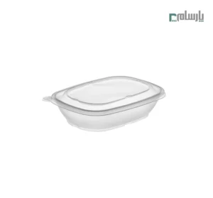 ظرف یکبار مصرف پلی پرو مدل تک خانه 350 سی سی شفاف