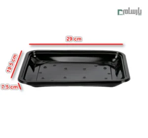 دیس یکبار مصرف مشکی کد 300 مهرپارسا-ابعاد
