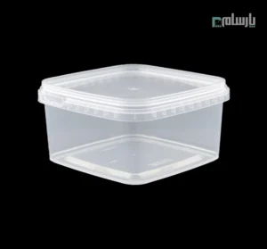 ظرف یکبار مصرف مایکروفری مربع 650 سی سی شفاف پولاد پویش – 🍱 ظرف مربع مایکروویوی ۶۵۰ سیسی | مقاوم و سبک
