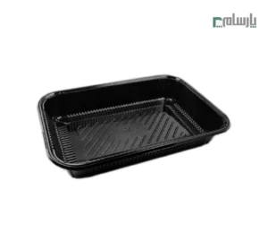 دیس یکبار مصرف خانواده مشکی بلند مستطیل پریما - 🍽️ دیس مشکی بلند مستطیلی مخصوص خانواده