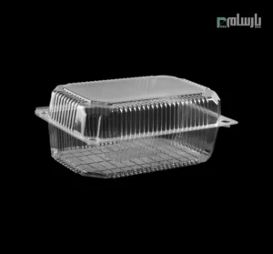 ظرف یکبار مصرف فوکری بلند مستطیل شفاف پریما - 📦 ظرف فوکری بلند مستطیلی شفاف مقاوم