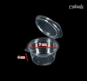پیاله سسی یکبار مصرف 50 سی سی گرد شفاف پریما-ابعاد
