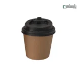 لیوان یکبار مصرف کاغذی 120 سی سی تک جداره کرافت – ☕ لیوان کرافت قهوه‌ای کوچک مناسب اسپرسو و نوشیدنی‌های داغ