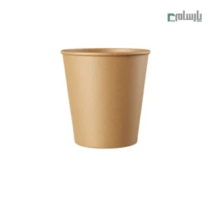 لیوان یکبار مصرف کاغذی 110 سی سی تک جداره کرافت – ☕ لیوان کرافت قهوهای کوچک مناسب اسپرسو، دمنوش و نوشیدنیهای گرم