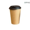 لیوان یکبار مصرف کاغذی دو جداره صاف کرافت 360 سی سی – ☕ لیوان کرافت دوجداره مقاوم و شیک مناسب قهوه، چای و نوشیدنیهای داغ