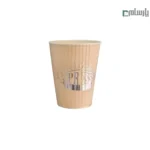 لیوان یکبار مصرف 360 سی سی کرکره‌ای نقره‌کوب اسپرسو – ☕ طراحی کرکره‌ای براق و خاص، مناسب سرو اسپرسو و نوشیدنی‌های گرم