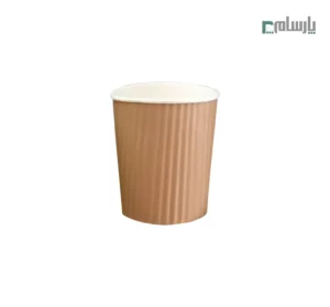 لیوان یکبار مصرف کاغذی 220 سی سی کرکرهای – ☕ لیوان کرکرهای سبک و مقاوم مناسب سرو چای، قهوه و نوشیدنیهای گرم