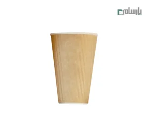لیوان یکبار مصرف 360 سی سی دوجداره کرکرهای – ☕ لیوان مقاوم با طراحی کرکرهای شیک، مناسب نوشیدنیهای داغ مانند قهوه و نسکافه