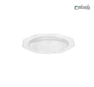 پیش دستی یکبار مصرف مدل هگزا-شفاف