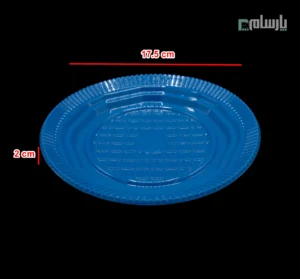 پیش دستی یکبار مصرف آبی-پت-ابعاد